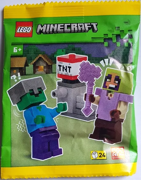Zombie Hunter with Zombie and TNT Launcher paper bag