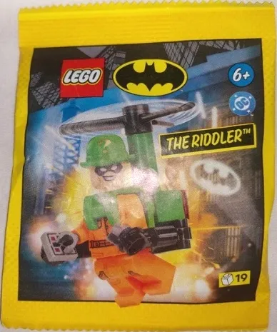 The Riddler with Helipack paper bag