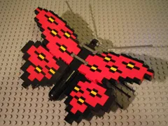 Butterfly - Red Wings with Black / Yellow Spots (LEGOLAND California Ambassador Pass Exclusive)