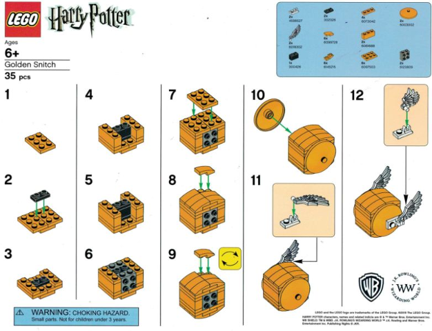 LEGO Brand Store Exclusive Build - Harry Potter Golden Snitch
