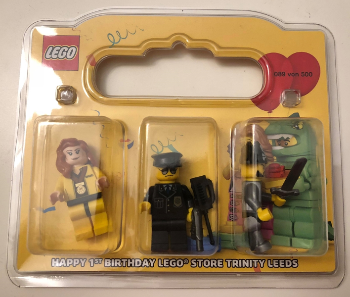 LEGO Store 1st Anniversary Exclusive Set, Trinity Leeds, UK blister pack