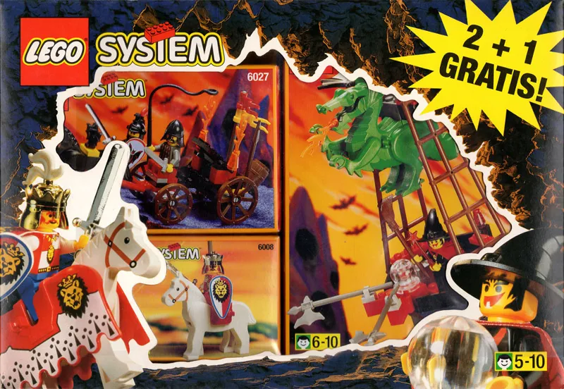 Castle Bundle Pack, 2 + 1 Gratis! (Sets 6008, 6027, and 6037)