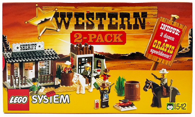 Western Bundle Pack (Sets 6712 and 6755 with Cardboard Backdrop and Safe) - Western 2-Pack