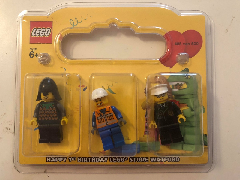 LEGO Store 1st Anniversary Exclusive Set, Watford, UK blister pack