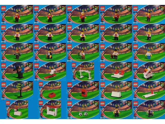 Japanese Coca-Cola Soccer collection, sets 4443 thru 4472