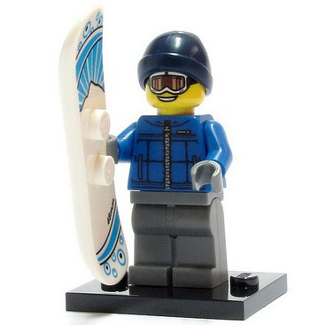 Snowboarder Guy, Series 5 (Complete Set with Stand and Accessories)