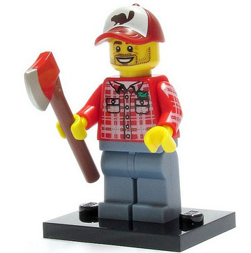 Lumberjack, Series 5 (Complete Set with Stand and Accessories)