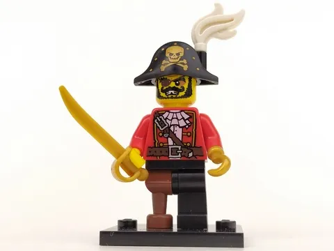 Pirate Captain, Series 8 (Complete Set with Stand and Accessories)