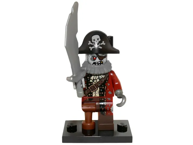 Zombie Pirate, Series 14 (Complete Set with Stand and Accessories)