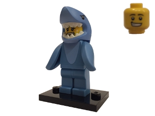 Shark Suit Guy, Series 15 (Complete Set with Stand and Accessories)