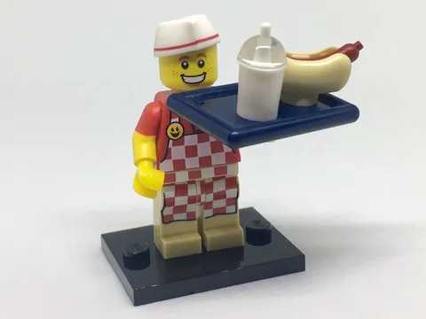 Hot Dog Vendor, Series 17 (Complete Set with Stand and Accessories)