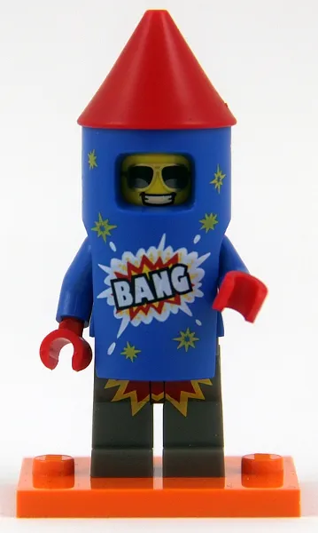 Firework Guy, Series 18 (Complete Set with Stand and Accessories)