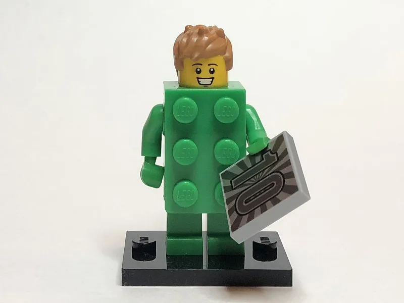 Brick Costume Guy, Series 20 (Complete Set with Stand and Accessories)