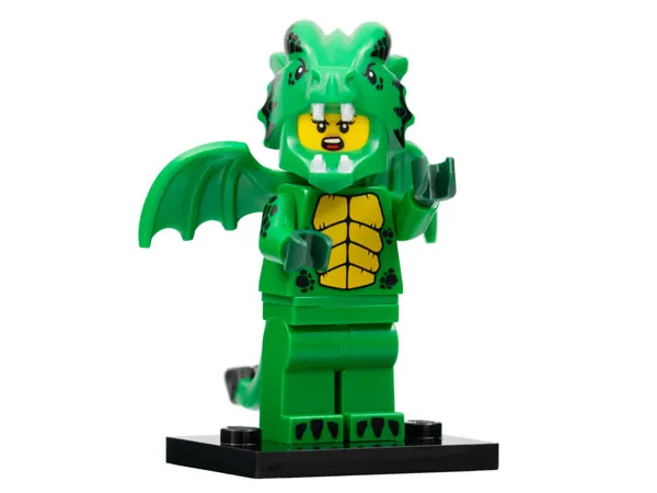 Green Dragon Costume, Series 23 (Complete Set with Stand and Accessories)