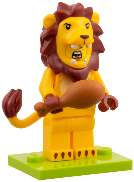 Lion Costume Fan, Series 28 (Complete Set with Stand and Accessories)