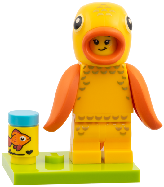 Goldfish Costume Fan, Series 28 (Complete Set with Stand and Accessories)