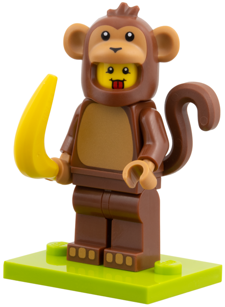 Monkey Costume Fan, Series 28 (Complete Set with Stand and Accessories)