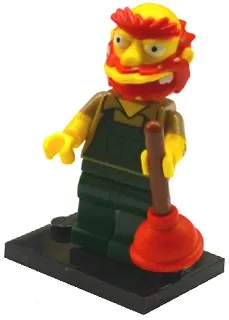 Groundskeeper Willie, The Simpsons, Series 2 (Complete Set with Stand and Accessories)