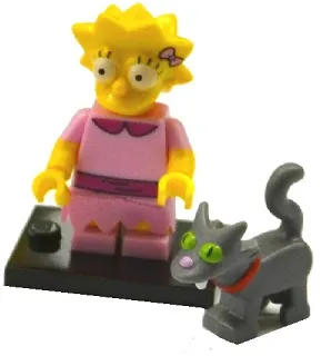 Lisa with Snowball II, The Simpsons, Series 2 (Complete Set with Stand and Accessories)