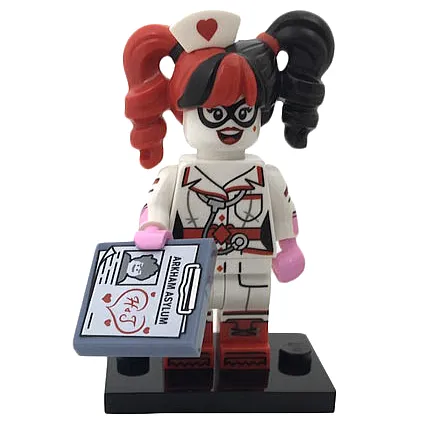 Nurse Harley Quinn, The LEGO Batman Movie, Series 1 (Complete Set with Stand and Accessories)