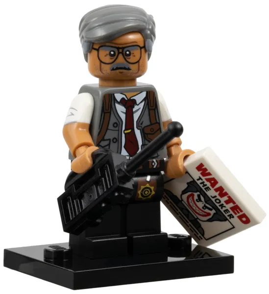 Commissioner Gordon, The LEGO Batman Movie, Series 1 (Complete Set with Stand and Accessories)