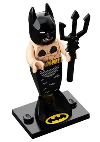 Mermaid Batman, The LEGO Batman Movie, Series 2 (Complete Set with Stand and Accessories)