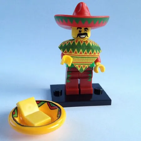 Taco Tuesday Guy, The LEGO Movie (Complete Set with Stand and Accessories)