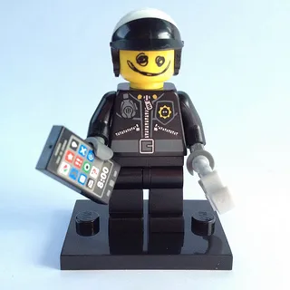 Scribble-Face Bad Cop, The LEGO Movie (Complete Set with Stand and Accessories)