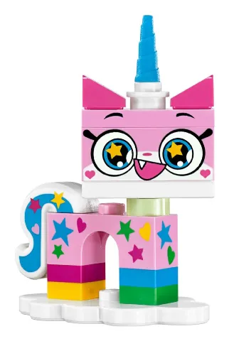 Rainbow Unikitty, Unikitty!, Series 1 (Complete Set with Stand)
