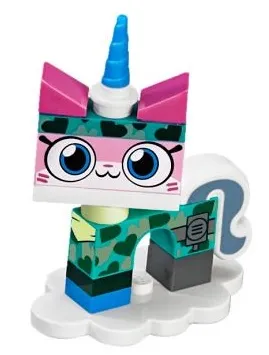 Camouflage Unikitty, Unikitty!, Series 1 (Complete Set with Stand)