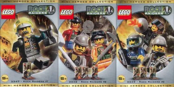 Rock Raider Minifigure Packs 3-Pack