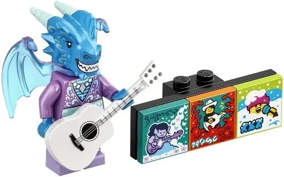 Dragon Guitarist, Vidiyo Bandmates, Series 2 (Complete Set with Stand and Accessories)